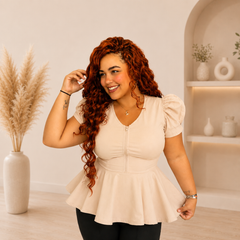 Blusa Ariel beige