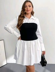 Vestido blanco con corset