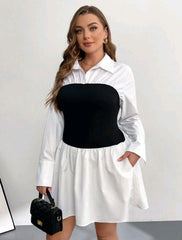 Vestido blanco con corset