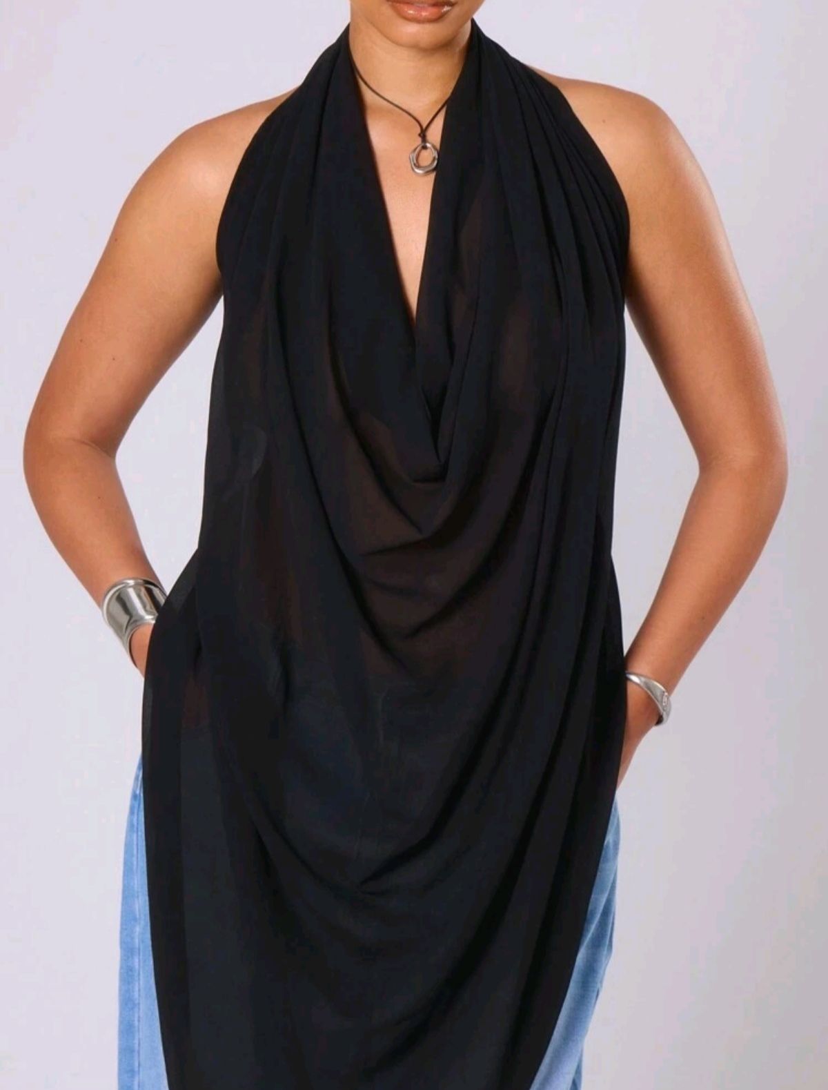 blusa halter size plus