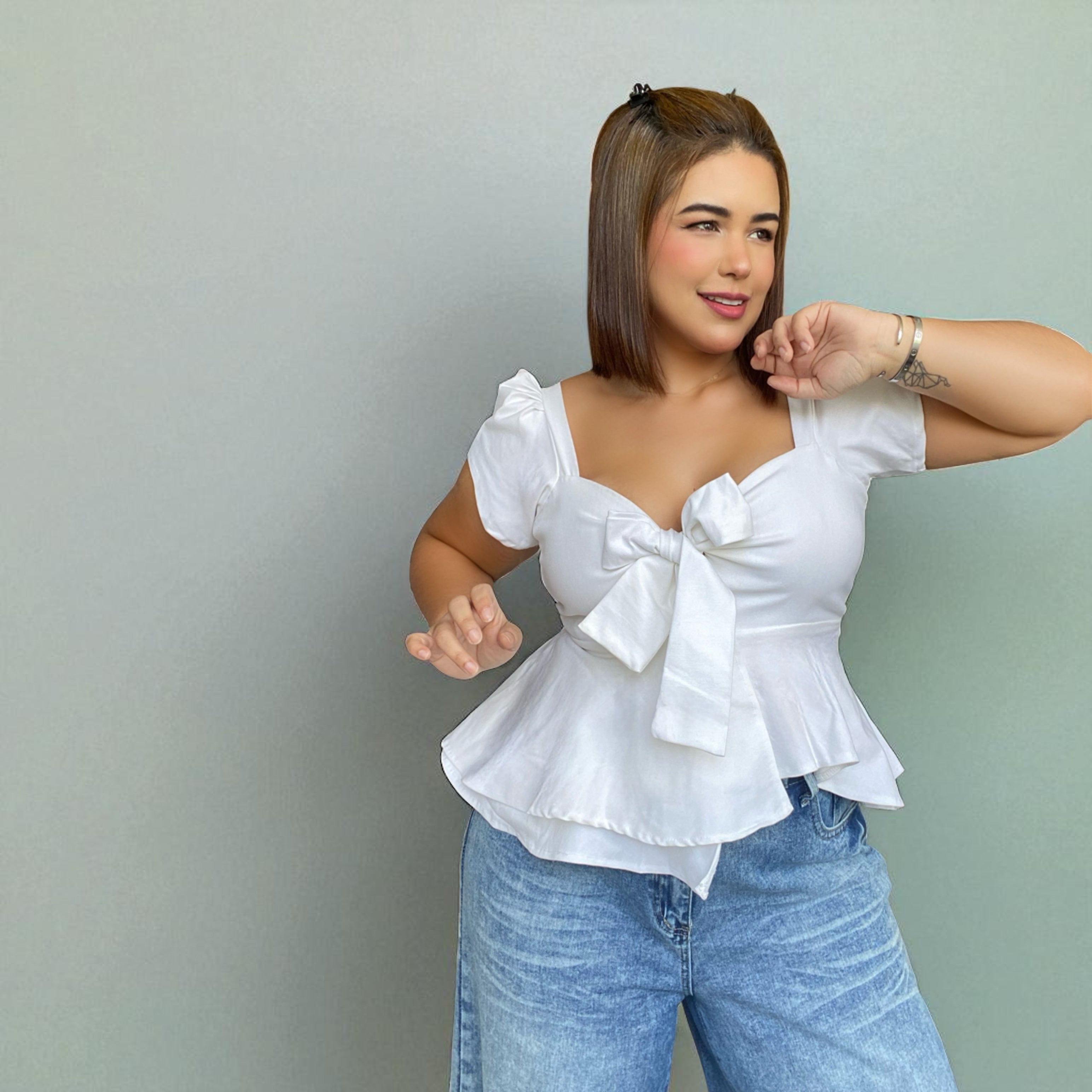 Blusa Emma Blanco Hueso