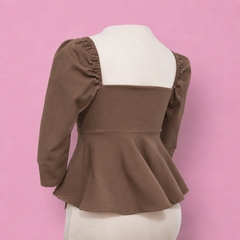 Blusa push-up mocha mousse