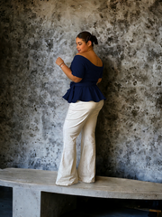 Blusa megan azul turqui