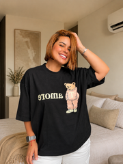 Camiseta Oversize Amore Negra