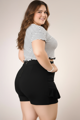 Falda Short Con Control De Abdomen