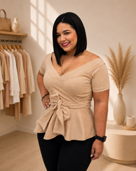 Blusa megan beige