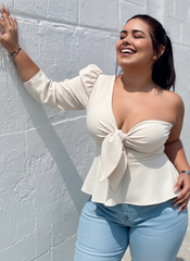 Blusa Greta Blanco Hueso