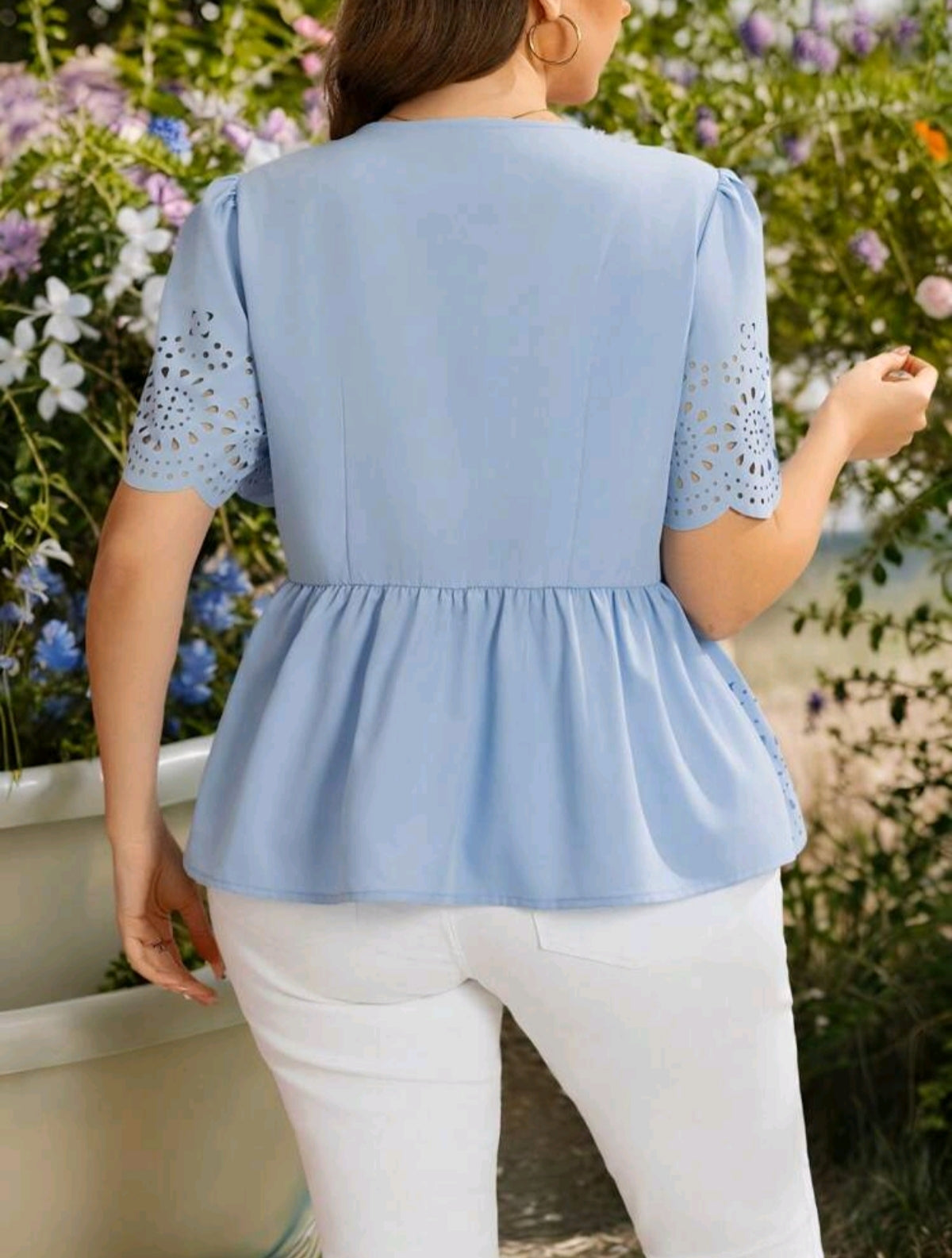 blusa azul push up