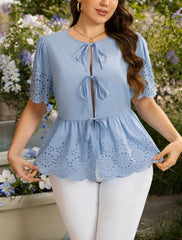 blusa azul moldeadora