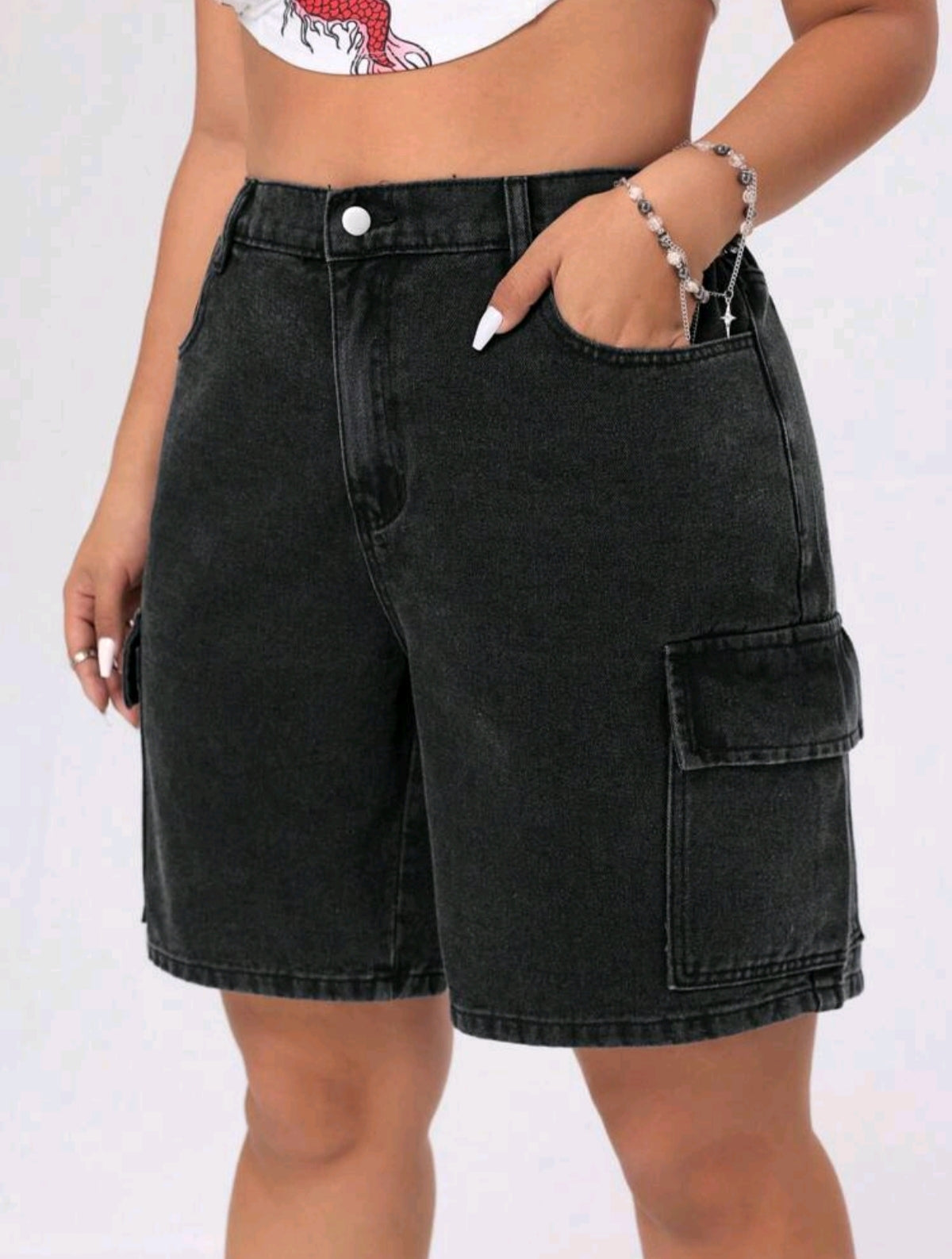 short bermuda negra