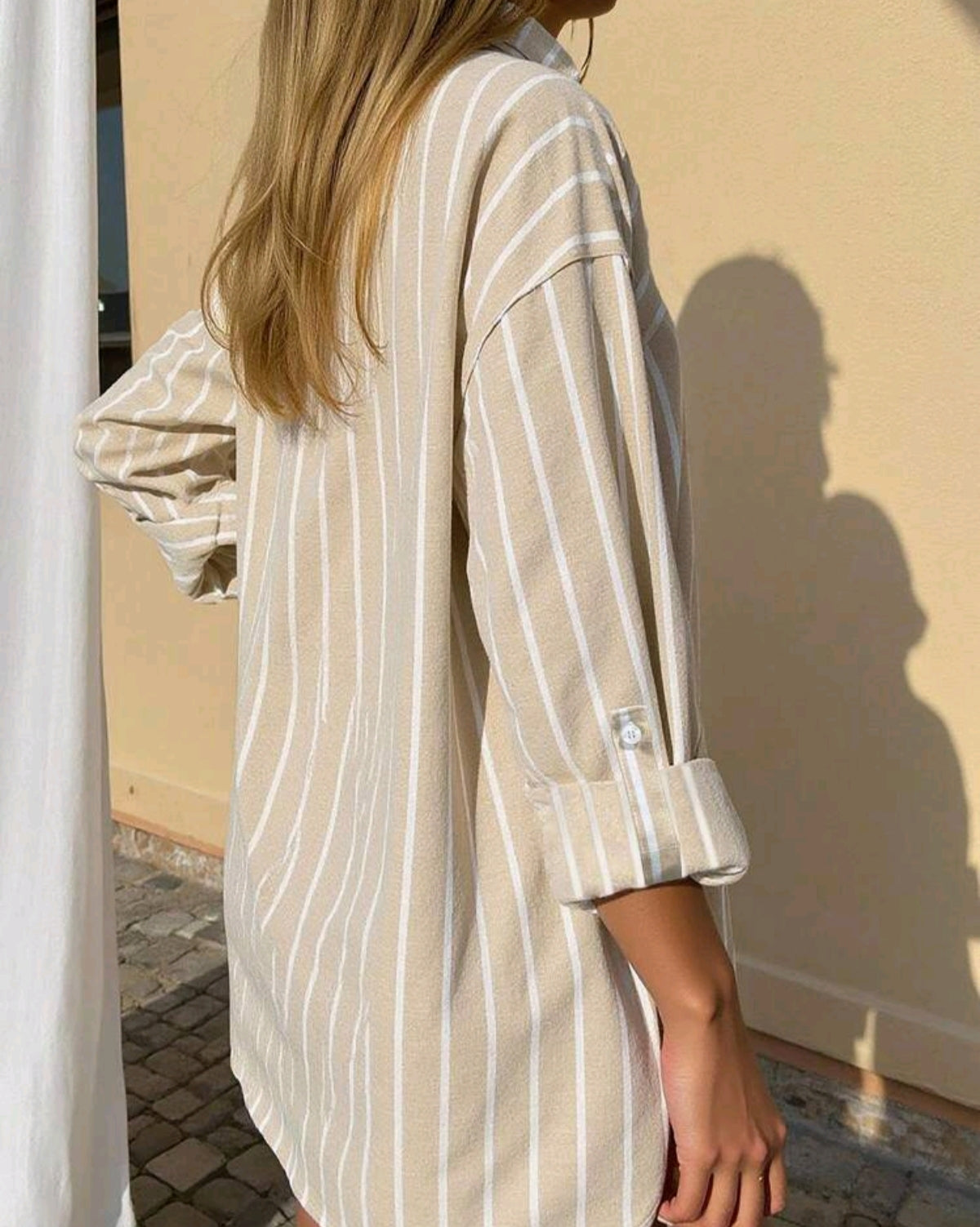 blusa beige tallas grandes