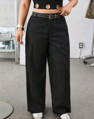 Pantalón negro ancho