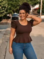 Blusa Guette mocha mousse