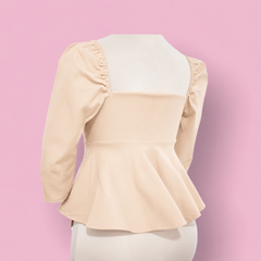Blusa push-up beige