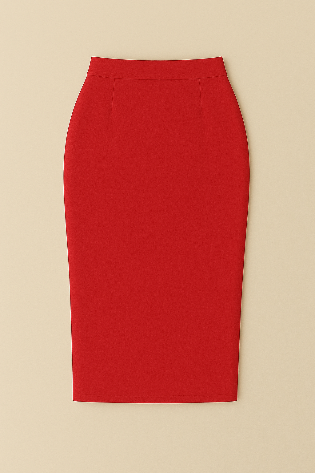 Falda Lapiz Moldeadora Roja