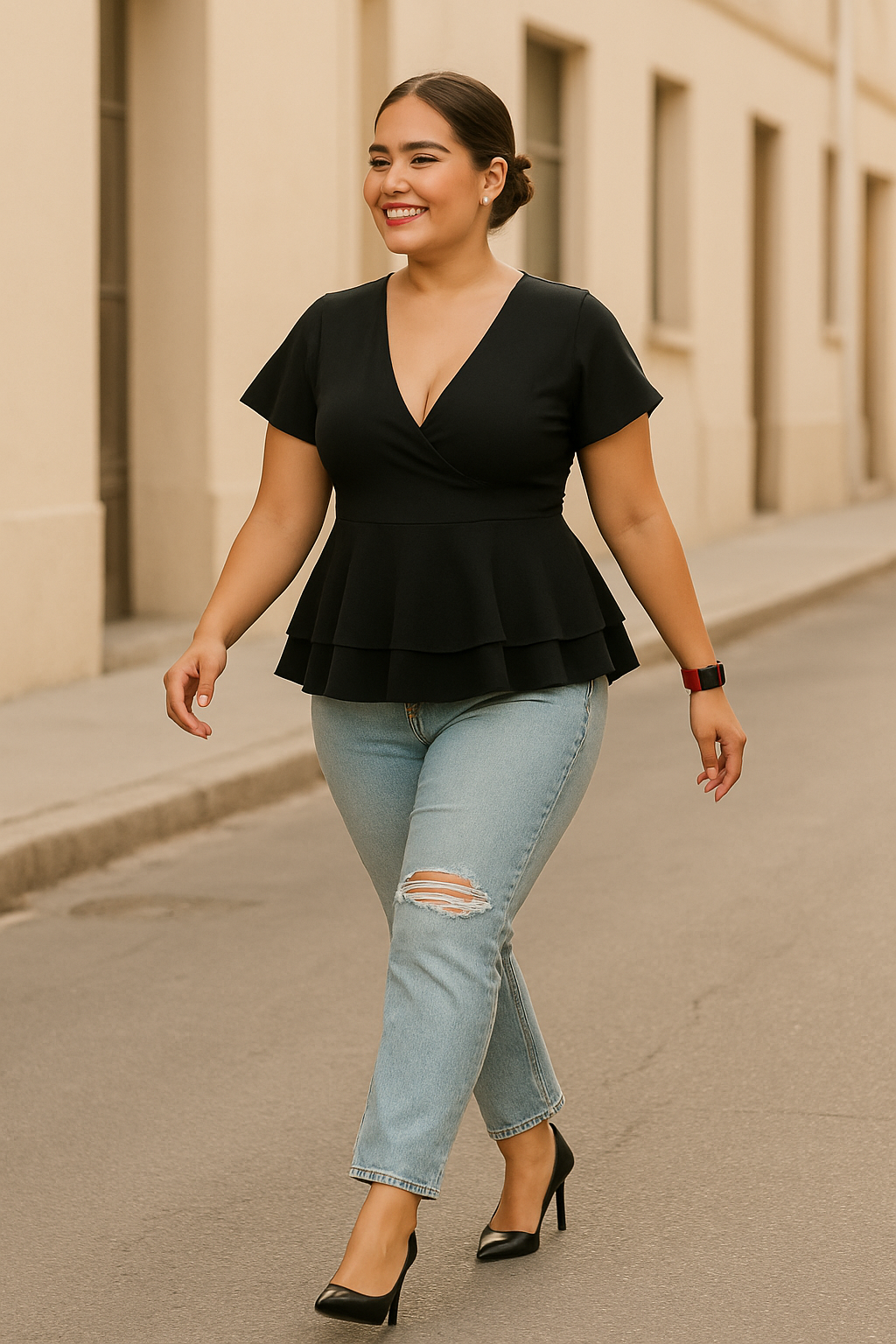 blusa fiore moldeadora