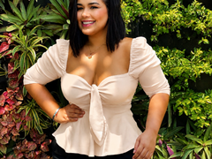 Blusa push-up beige
