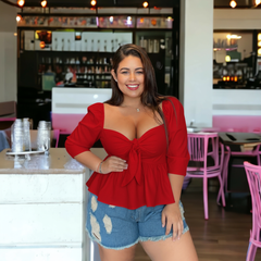 Blusa Push-up roja