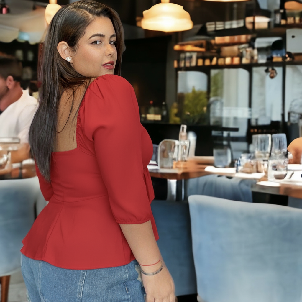 Blusa Push-up roja